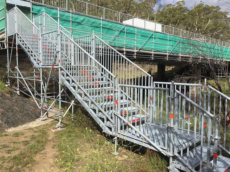 Jindabyne Bridge Stairway Novocastrian Scaffolding